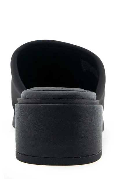 Aerosoles Denise Platform Sandal In Black Stretch