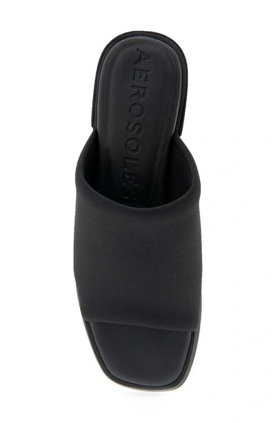 Aerosoles Denise Platform Sandal In Black Stretch