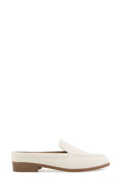 Shop Aerosoles Enright Moc Toe Mule In Eggnog Pu Leather