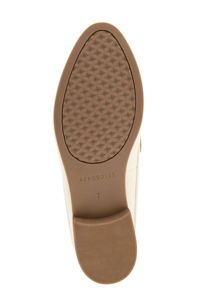 Shop Aerosoles Enright Moc Toe Mule In Eggnog Pu Leather