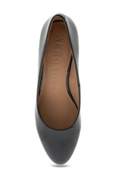 Aerosoles Iris Wedge Pump In Black Patent