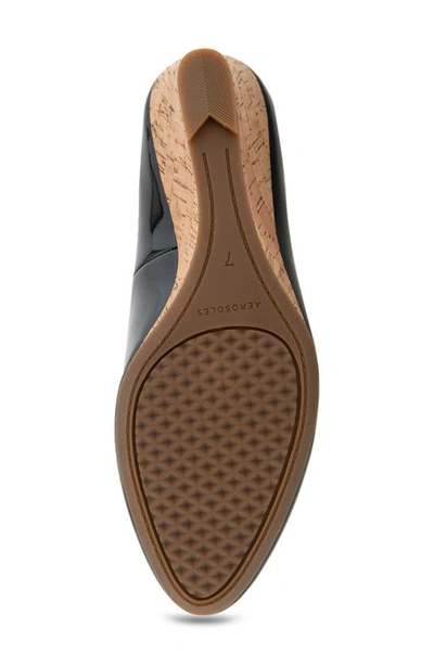 Aerosoles Iris Wedge Pump In Black Patent