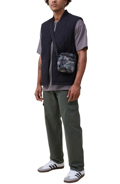 Shop Cotton On Tactical Cargo Pants In Vintage Army Green Herringbone
