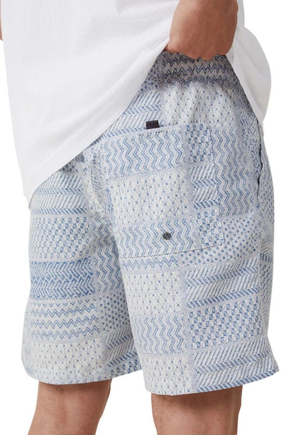 Shop Cotton On Kahuna Shorts In Blue Patchwork