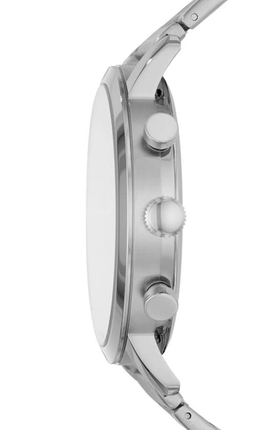 Fossil Luther Chronograph Watch, 44mm In Silver