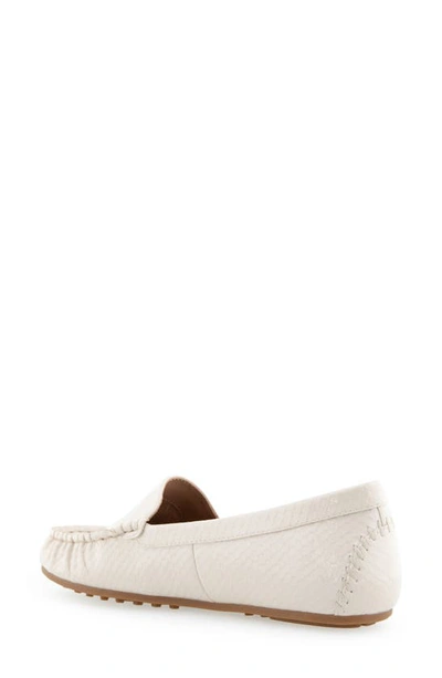 Aerosoles Over Drive Loafer In Eggnog Snake Patent Pu