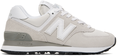 Shop New Balance Beige 574 Core Sneakers In Nimbus Cloud