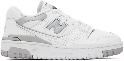 Shop New Balance White & Gray 550 Sneakers