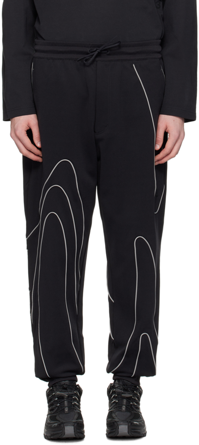 Shop Y-3 Black Piped Track Pants