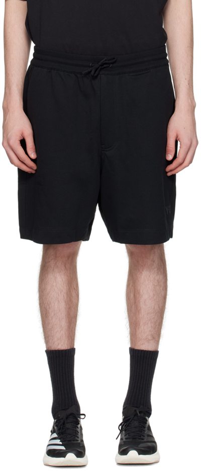 Shop Y-3 Black Loose-fit Shorts