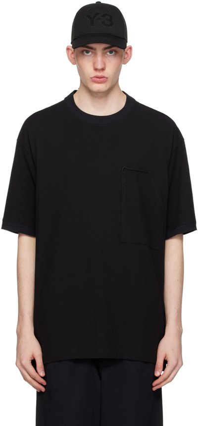Shop Y-3 Black Workwear T-shirt