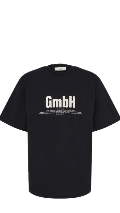 Shop Gmbh Birk T-shirt With Logo Print In Black