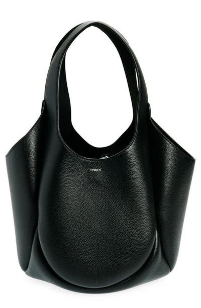 Shop Coperni Swipe Leather Bucket Bag In Black