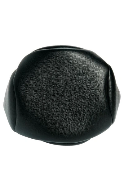 Shop Coperni Swipe Leather Bucket Bag In Black