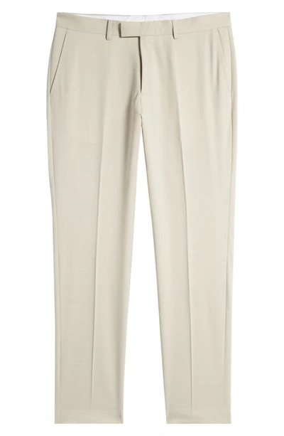 Shop Tiger Of Sweden Tenuta Slim Fit Stretch Wool Trousers In Pearl White
