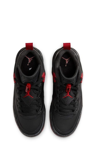 Shop Jordan Kids' Spizike Low Sneaker In Black/ Red/ Grey/ Sail