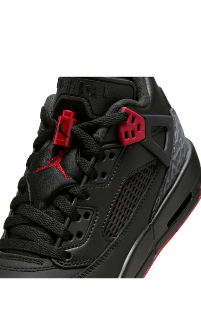 Shop Jordan Kids' Spizike Low Sneaker In Black/ Red/ Grey/ Sail