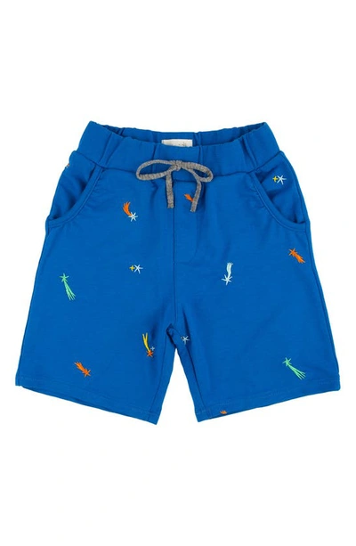 Shop Miki Miette Kids' Rusty Stargazer Embroidered Shorts