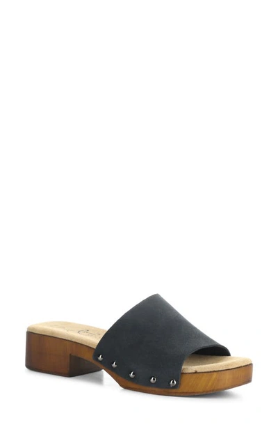 Shop Bos. & Co. Marly Platform Slide Sandal In Black Gaucho