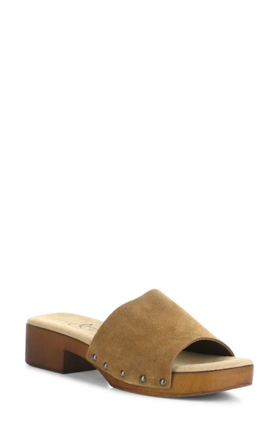 Shop Bos. & Co. Marly Platform Slide Sandal In Cognac Gaucho