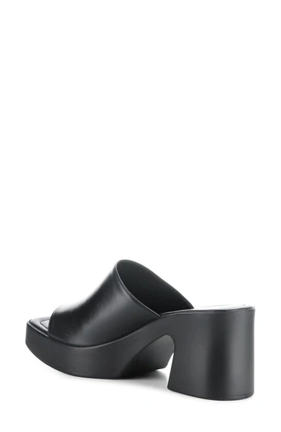 Shop Bos. & Co. Vita Platform Slide Sandal In Black Nappa