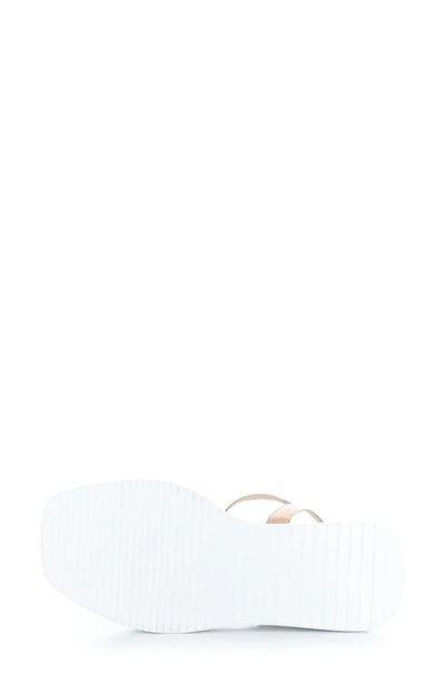 Bos. & Co. Shasta Ankle Strap Platform Sandal In Beige Nappalak