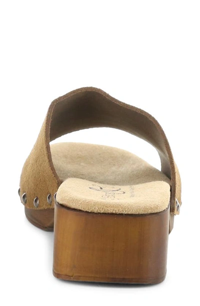 Bos. & Co. Marly Platform Slide Sandal In Cognac Gaucho