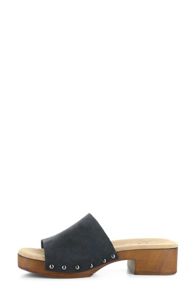 Shop Bos. & Co. Marly Platform Slide Sandal In Black Gaucho