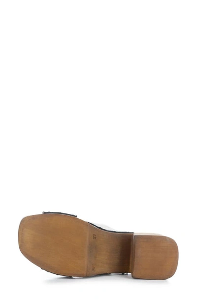 Bos. & Co. Maris Platform Slide Sandal In Black Gaucho
