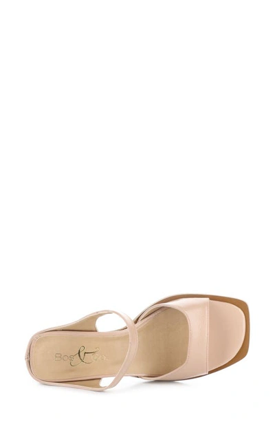 Bos. & Co. Briar Slide Sandal In Beige Nappalak