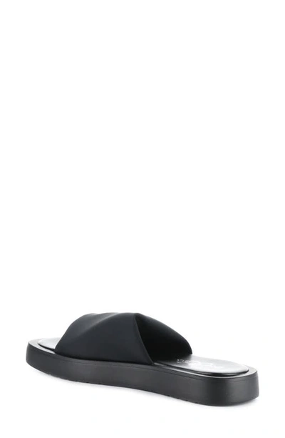 Shop Bos. & Co. Ginny Platform Slide Sandal In Black Lycra