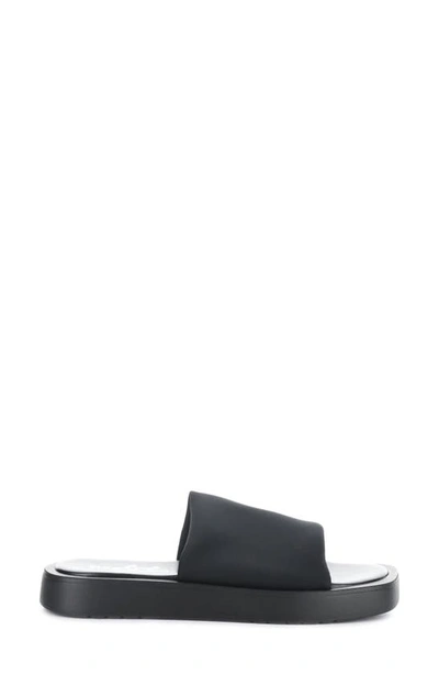 Shop Bos. & Co. Ginny Platform Slide Sandal In Black Lycra