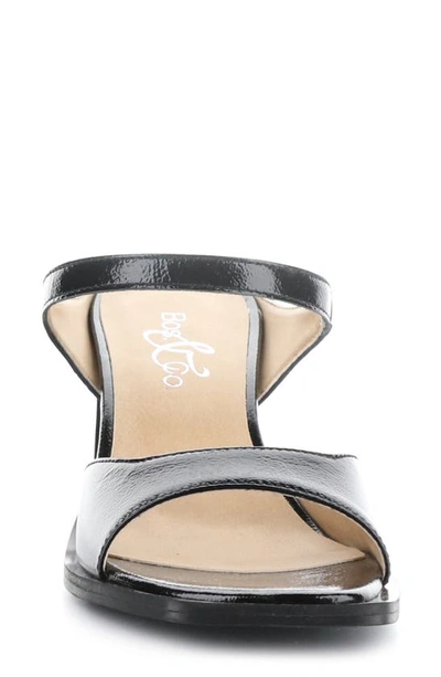 Bos. & Co. Briar Slide Sandal In Black Nappalak