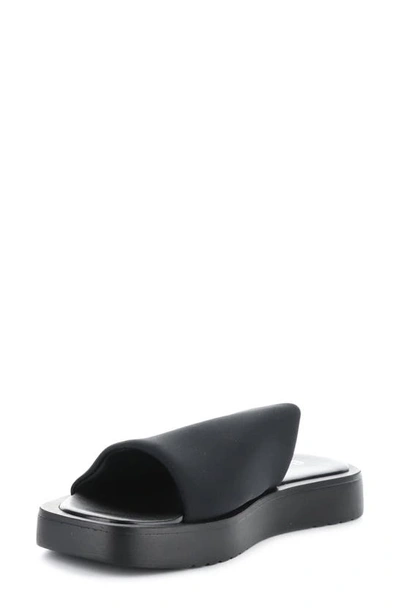 Shop Bos. & Co. Ginny Platform Slide Sandal In Black Lycra