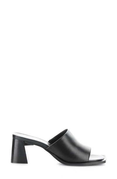 Bos. & Co. Bryn Slide Sandal In Black Nappa