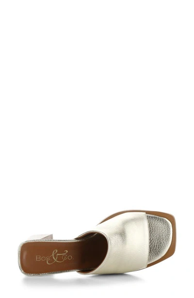 Bos. & Co. Bryn Slide Sandal In Platino Tumbled