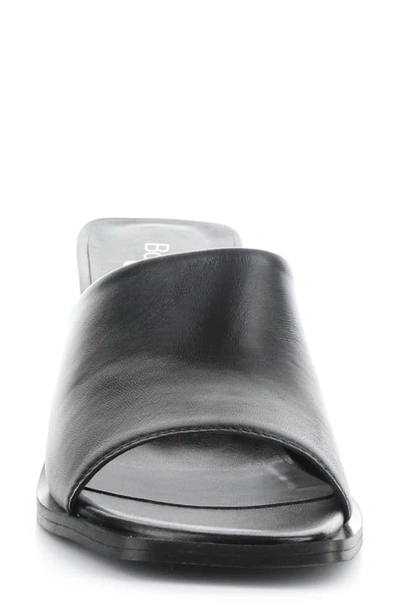 Bos. & Co. Bryn Slide Sandal In Black Nappa