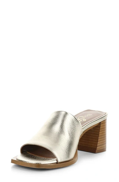 Bos. & Co. Bryn Slide Sandal In Platino Tumbled