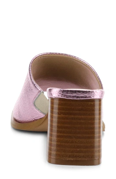 Shop Bos. & Co. Bryn Slide Sandal In Glicine Lilac Tumble