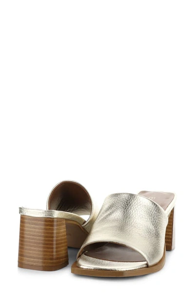 Shop Bos. & Co. Bryn Slide Sandal In Platino Tumbled