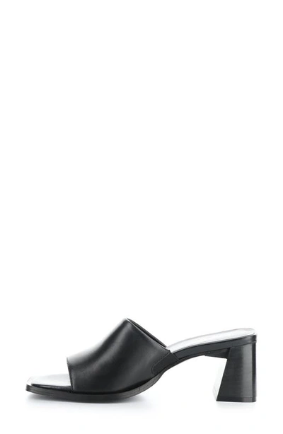 Bos. & Co. Bryn Slide Sandal In Black Nappa