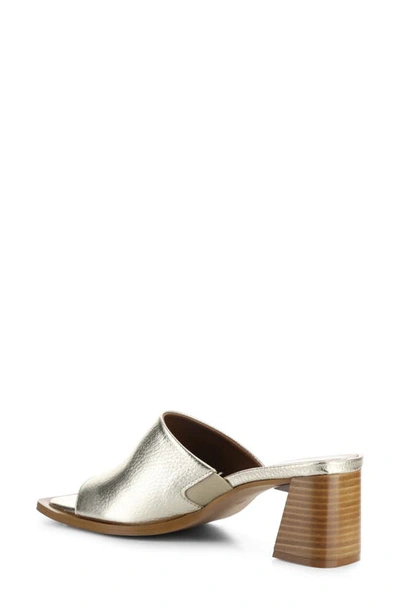 Bos. & Co. Bryn Slide Sandal In Platino Tumbled