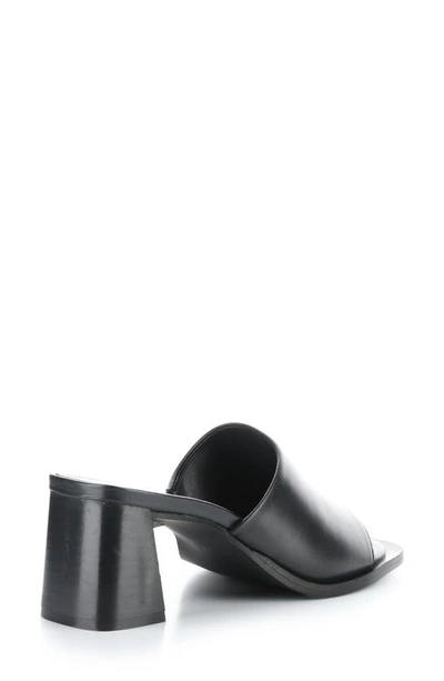 Bos. & Co. Bryn Slide Sandal In Black Nappa