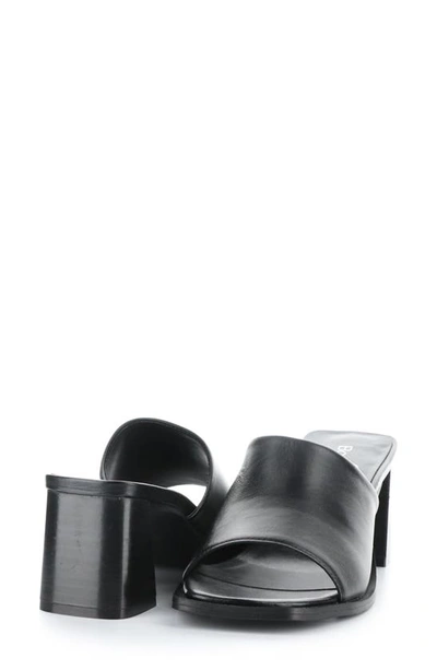 Bos. & Co. Bryn Slide Sandal In Black Nappa