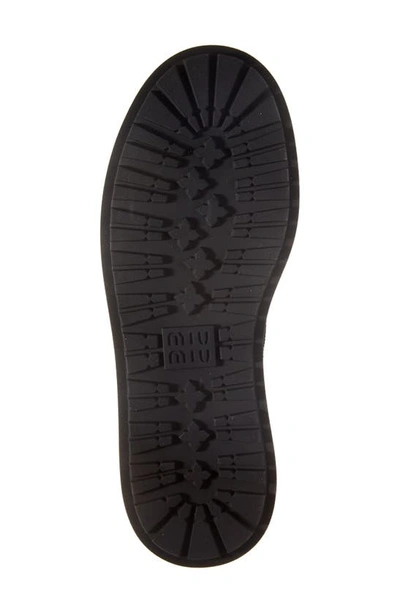 Miu Miu Wingtip Platform Oxford In Black