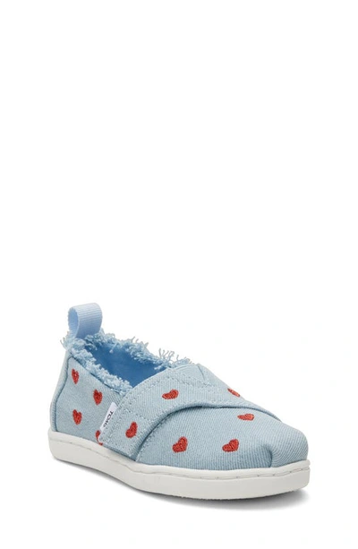 Shop Toms Kids' Alpargata Slip-on Sneaker In Light Blue