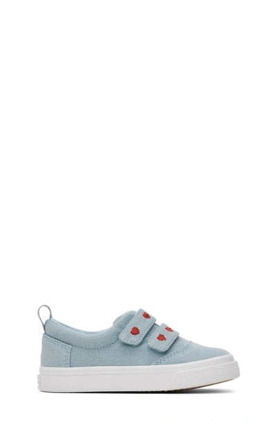 Shop Toms Kids' Fenix Double Strap Sneaker In Light Blue