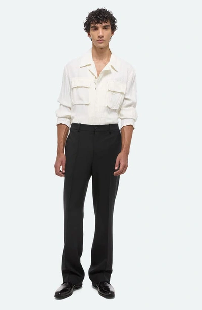 Shop Helmut Lang Relaxed Fit Stretch Twill Pants In Black
