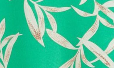 Shop Chelsea28 Faux Wrap Midi Dress In Green Tropical Leaf