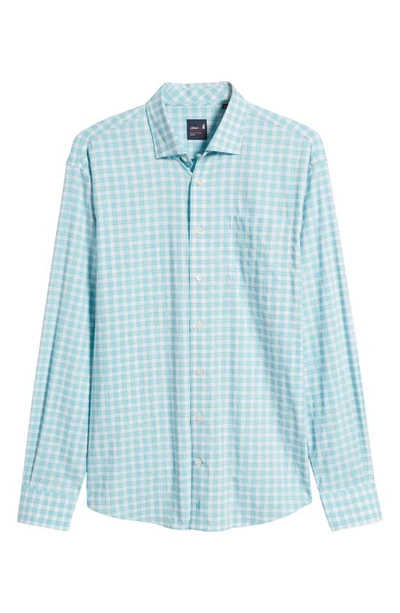 Shop Johnnie-o Ashworth Prep-formance Check Button-up Shirt In Haze